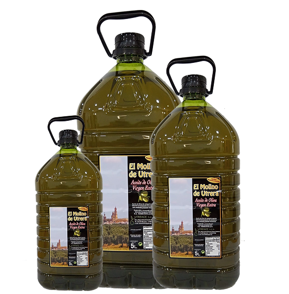Botellas de aceite de la cooperativa